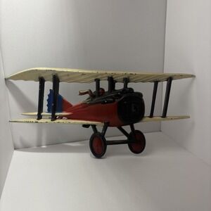 1975 HOMCO USA Airplane Cast Metal Wall Art‎ Decor Bi-plane Aviation 1232-BX-C